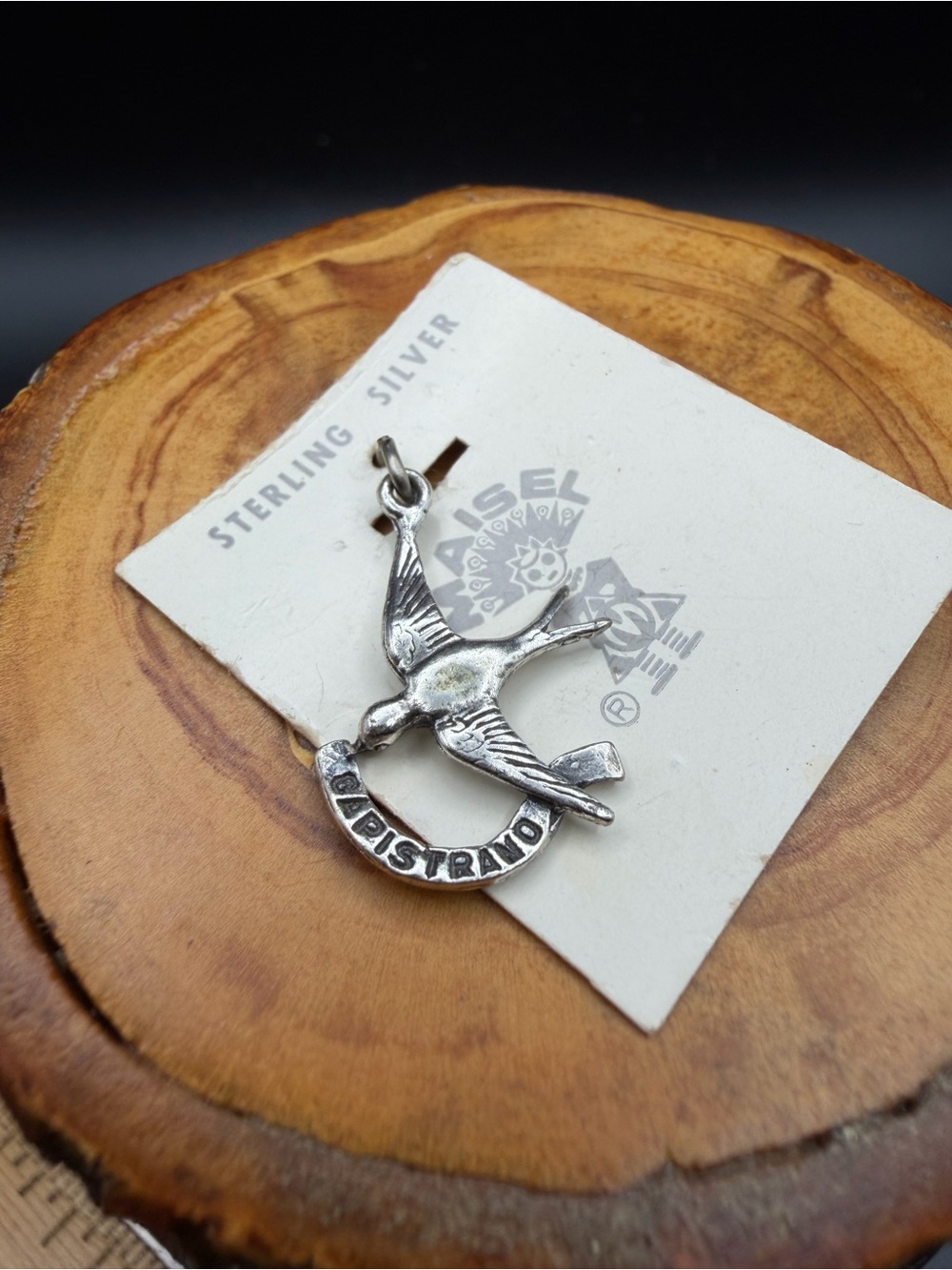 Capistrano Swallow Pendant Charm Sterling Silver - 1.4g
